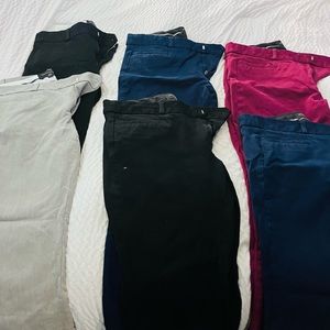 Banana Republic Sloan pants 6 pairs included size 4